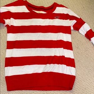 Red and white stripped sweater